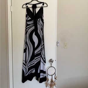 Ruby Rox Hi Low Dress Size Medium with VNeck Tie Back. It drapes nicely